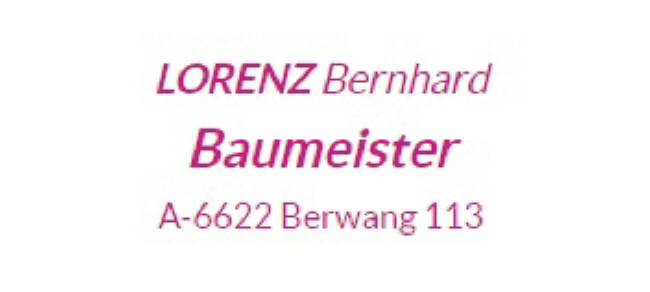 Baumeister Lorenz Berwang